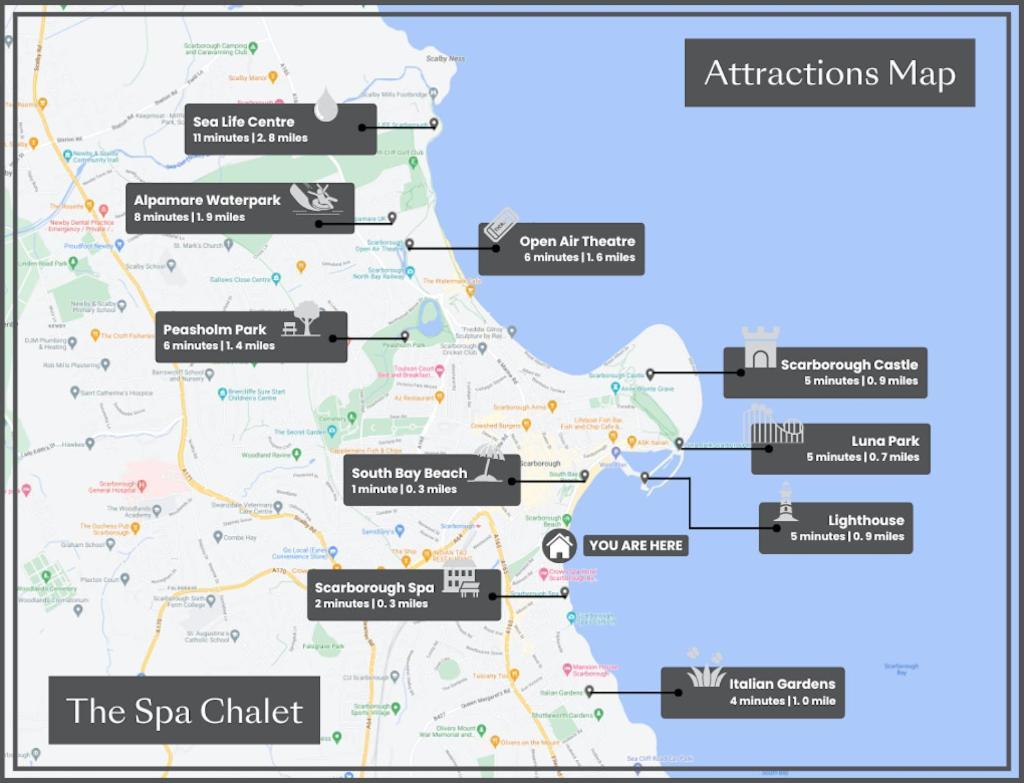 The Spa Chalet Scarborough Hot Tub, Pool, Gym, Beach Location Exterior foto